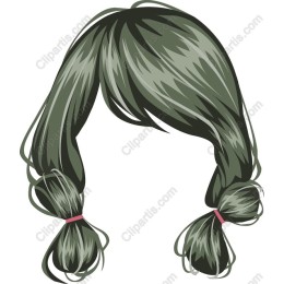 Charming Green Pigtails