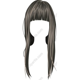 Elegant Long Hair with Fringe