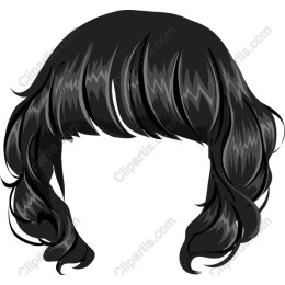 Stylish Black Wavy Hair