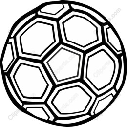 Stylized Hexagonal Soccer Ball