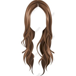Long Flowing Brown Hair