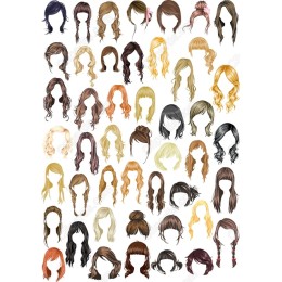 Diverse Hairstyles Set