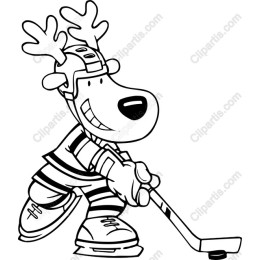 Hockey Reindeer