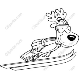 Skiing Reindeer