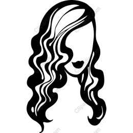 Elegant Curly Hair Woman