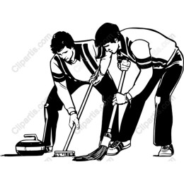 Curling Team Action