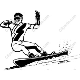 Dynamic Snowboarder