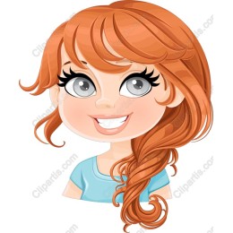 Cheerful Redhead Character