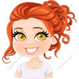 Cheerful Red-Haired Character