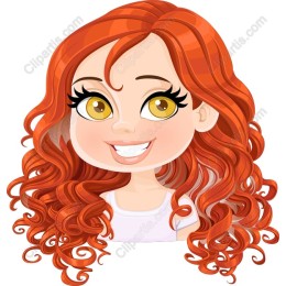 Cheerful Red-Haired Girl