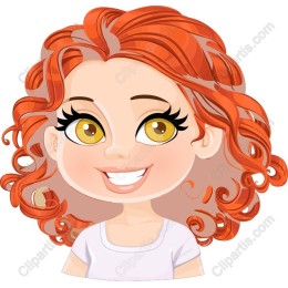 Cheerful Red-Haired Girl