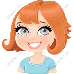Cheerful Ginger Girl