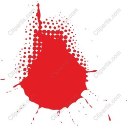 Vibrant Red Paint Splash