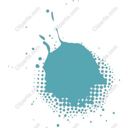 Teal Abstract Splash