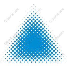 Blue Gradient Dot Triangle
