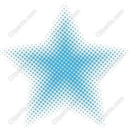 Blue Star Halftone
