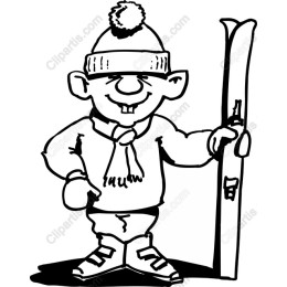 Charming Skiing Kid