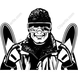 Cheerful Skier
