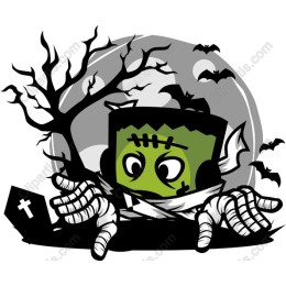 Playful Frankenstein for Halloween