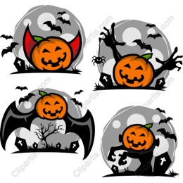 Halloween Pumpkin Party Set