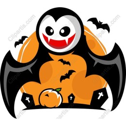 Cheerful Vampire Halloween