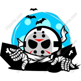 Eerie Hockey Mask Skull