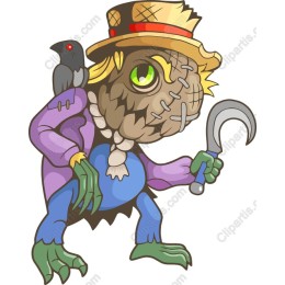 Whimsical Scarecrow Monster