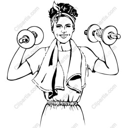 Empowered Fit Woman Lifting Weights