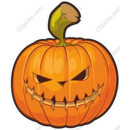 Spooky Pumpkin Jack-o'-Lantern