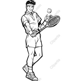 Dynamic Male Tennis Player