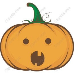 Whimsical Surprised Pumpkin