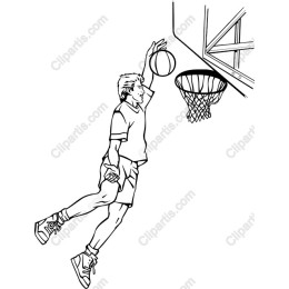 Dynamic Basketball Player Dunk