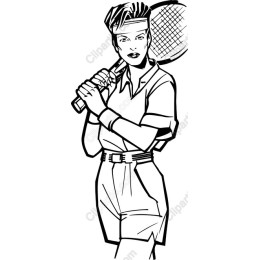 Empowering Female Tennis Player
