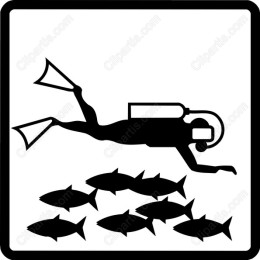 Scuba Diver with Fish