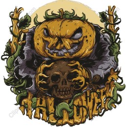 Eerie Halloween Pumpkin