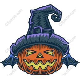 Wicked Pumpkin With Hat
