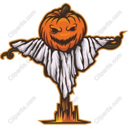 Halloween Pumpkin Scarecrow