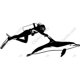 Diver and Dolphin Adventure