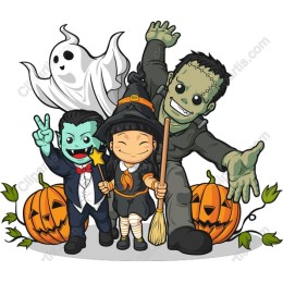 Whimsical Halloween Character Bundle