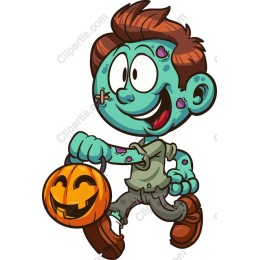 Cheerful Zombie Boy