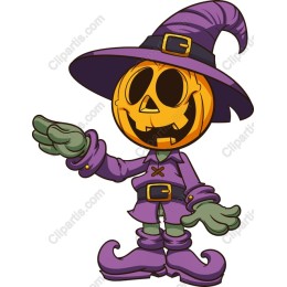 Whimsical Pumpkin Scarecrow