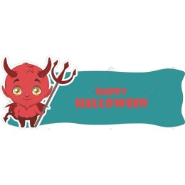 Adorable Devil Happy Halloween
