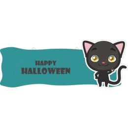 Cute Black Cat Halloween