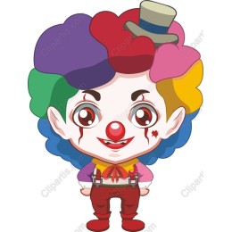 Colorful Cartoon Clown