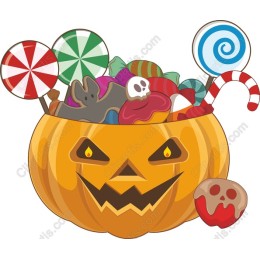 Whimsical Halloween Pumpkin Candy
