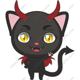 Charming Black Cat Demon