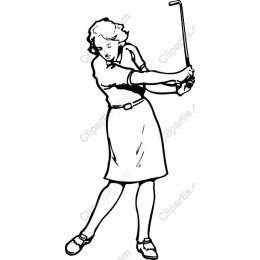 Classic Female Golfer