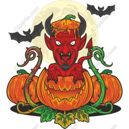 Mischievous Red Demon Halloween