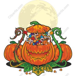 Whimsical Pumpkin Candy Overflow