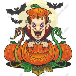 Halloween Vampire Pumpkin